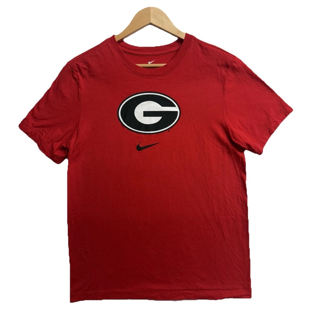 Nike Georgia Bulldogs Youth Large Red T-Shirt NCAA Logo Graphic Tee